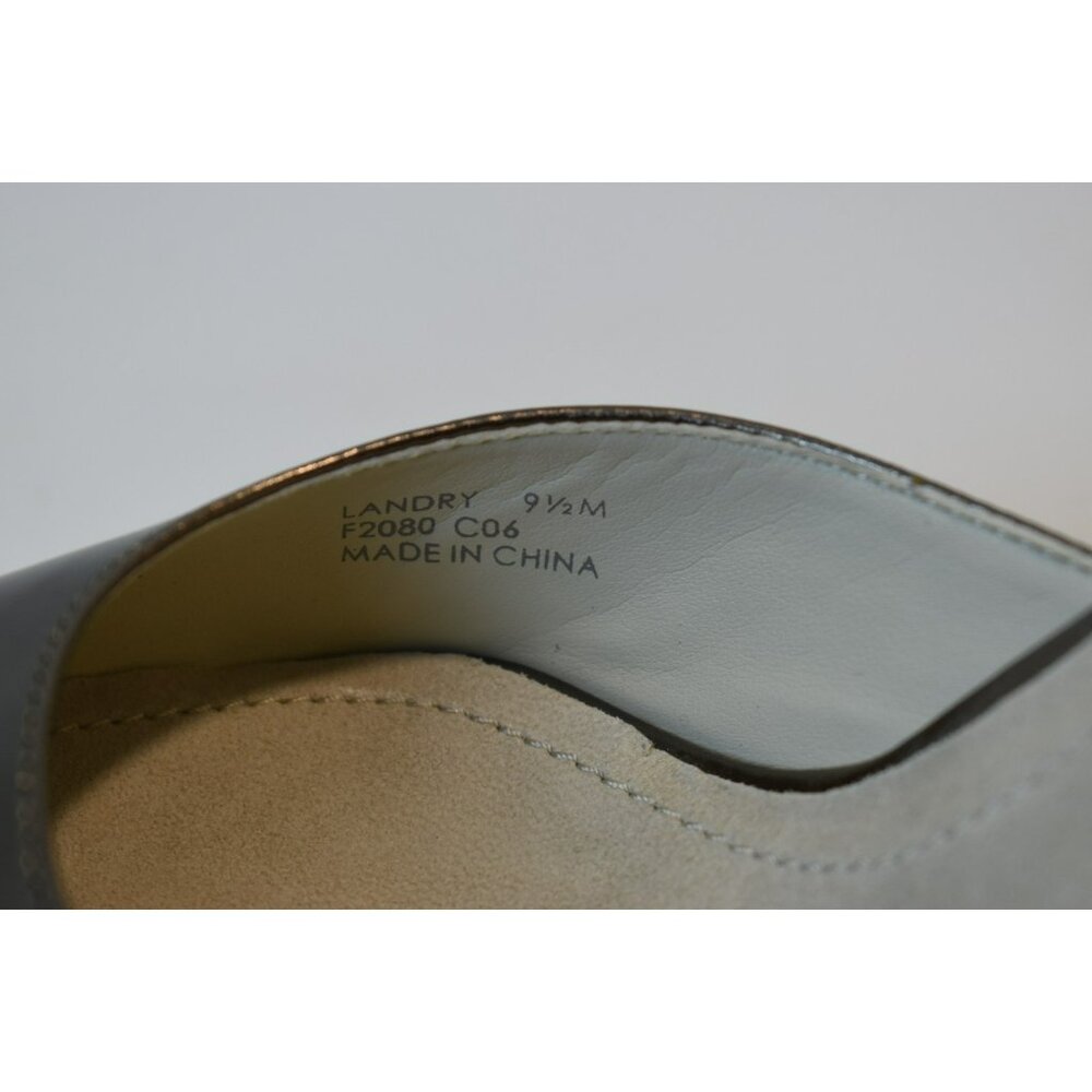 Calvin Klein Women's 9.5M Pewter Slip on Pointy toe heels New Landry Flash - Picture 10 of 11